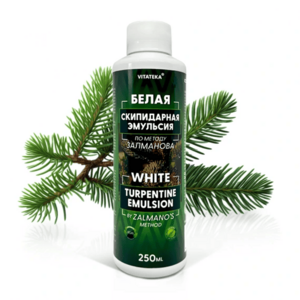 Bílá terpentýnová koupelová emulze – 250 ml – Vitateka obraz