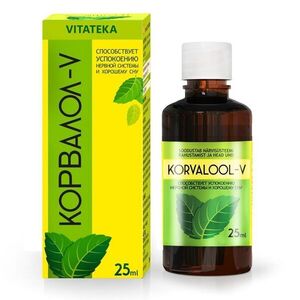 Corvalol-V – bylinné kapky – 25 ml – Vitateka obraz