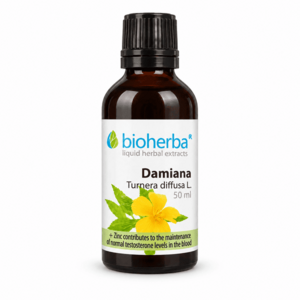 Damiána kapky – tinktura – 50 ml – Bioherba obraz