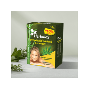Detoxikační náplasti s konopím - 60 ks - Herbalex obraz