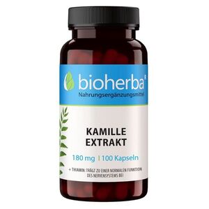 Extrakt z heřmánku 180 mg – 100 kapslí – Bioherba obraz