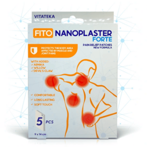Fito Nanoplast Forte – náplasti na bolest svalů a kloubů – 5 ks – Vitateka obraz