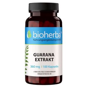 Guarana extrakt 360 mg – 100 kapslí – Bioherba obraz