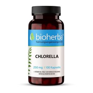 Chlorella 250 mg – 100 kapslí – Bioherba obraz