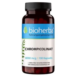 Chrompikolinát 8000 mcg – 100 kapslí – Bioherba obraz