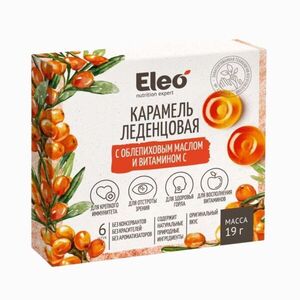 Karamelové bonbony s rakytníkovým olejem a vitaminem C - 6 ks/19 g - ELEO obraz