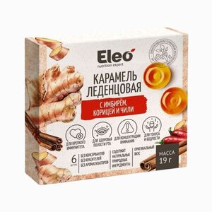 Karamelové bonbony se zázvorem, skořicí a chilli - 6 ks/19 g - ELEO obraz