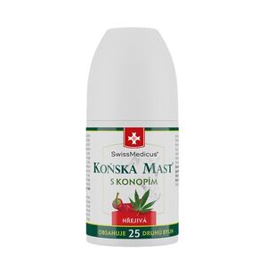 Koňská mast s konopím hřejivá ROLL-ON - 90 ml - SwissMedicus obraz