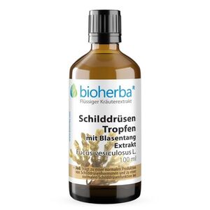Kapky na štítnou žlázu s extraktem z mořské řasy – tinktura – 100 ml – Bioherba obraz