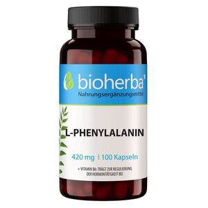 L-fenylalanin 420 mg – 100 kapslí – Bioherba obraz