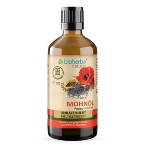 Makový olej lisovaný za studena - 100 ml - Bioherba obraz