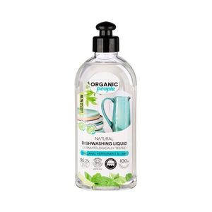 Přírodní prostředek na nádobí – bio máta a limetka - 350 ml - Organic People obraz