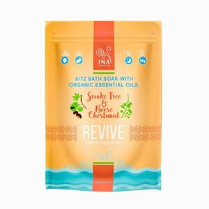 Revive – koupelová sůl s jírovcem maďalem a škumpovým olejem – péče o unavené nohy a poporodní komfort – 330 g – INA Essentials obraz