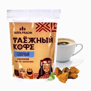 Tajga káva s cedrem, čekankou, čagou a červeným kořenem – klasická – 130 g – Specialist obraz
