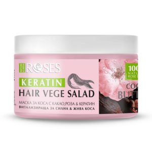 Vitalizační maska na vlasy VEGE SALAD s kakaem, růží a keratinem 350 ml - NATURE OF AGIVA obraz