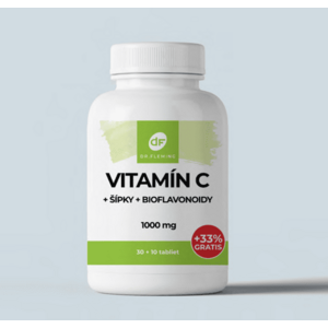 Vitamín C 1000 mg + šípky + bioflavonoidy - 40 tablet - Dr. Fleming obraz