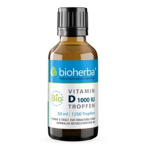 Vitamin D kapky 1000 IU (25 mcg) - Bioherba obraz