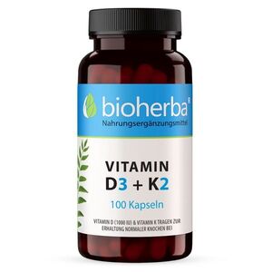 Vitamín D3 + K2 - 100 kapslí - Bioherba obraz