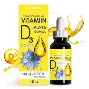 Vitamín D3 4000 IU s olejem z černého kmínu – 10 ml – Vitateka obraz
