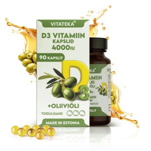 Vitamín D3 4000 IU s olivovým olejem – 90 kapslí – Vitateka obraz