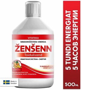 Vitamínový bylinný nápoj – ženšen, eleuterokok a zázvor – 500 ml – Vitateka obraz