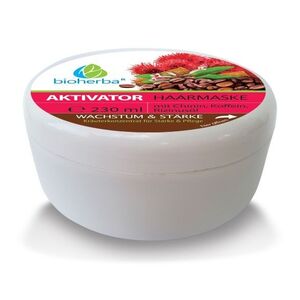 Vlasová maska Aktivátor s chininem, kofeinem a ricinovým olejem - 230 ml - Bioherba obraz