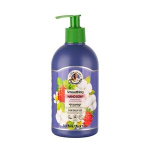 Zjemňující tekuté mýdlo na ruce s lesní jahodou a bavlněným mlékem - 500 ml - Mama Pharmelia obraz