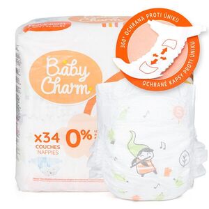 Baby Charm Premium Super Dry Flex vel. 5 Junior, 11 - 16 kg, 34 ks obraz