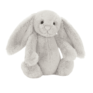 Jellycat stydlivý stříbrný králík střední obraz