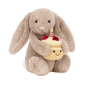 Jellycat stydlivý králíček s narozeninovým dortem - doprava zdarma obraz