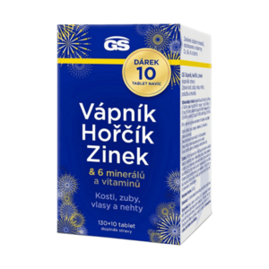 GS Vápník, hořčík, zinek 130+10 tablet NAVÍC obraz