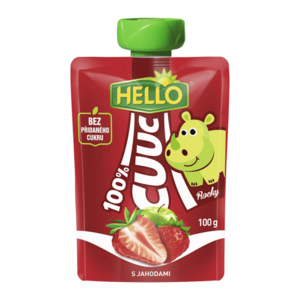 HELLO Cuuc kapsička s jahodami 100 g x 12 kusů obraz