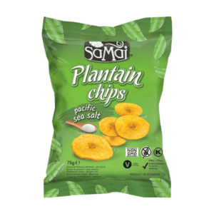SAMAI Banánové chipsy plantain s mořskou solí 75 g obraz