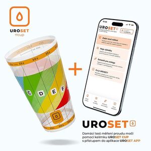 UROSET Domáci test proudu moči s aplikací UROSET APP obraz