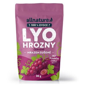 ALLNATURE Hroznové víno červené sušené mrazem 30 g obraz