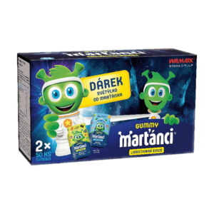MARŤÁNCI Gummy 2 x 50 gummies + DÁREK světýlko obraz