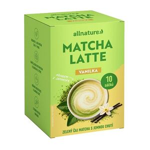 Allnature Matcha Latte Vanilka 10 x 17 g obraz