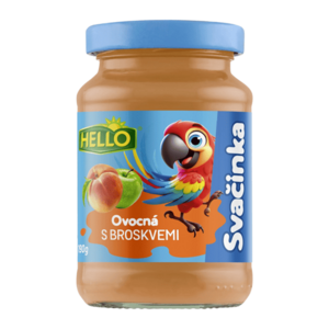 HELLO Přesnídávka s broskvemi 190 g x 10 kusů obraz