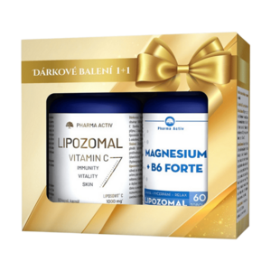PHARMA ACTIV Magnesium + B6 FORTE 60 tobolek + Vitamín C 1000 mg 60 tobolek obraz