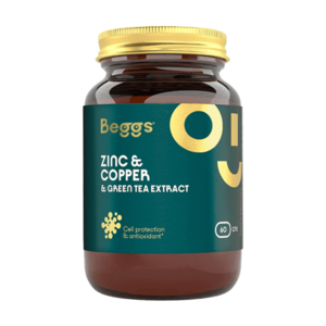 BEGGS Zinc + Copper + Green tea extract 60 kapslí obraz