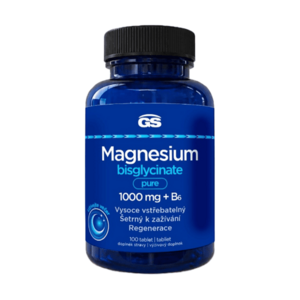 GS Magnesium bisglycinate pure 1000 mg + B6 100 tablet obraz