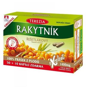 TEREZIA Rakytník řešetlákový 100 % prášek z plodů 50 + 10 kapslí ZDARMA obraz