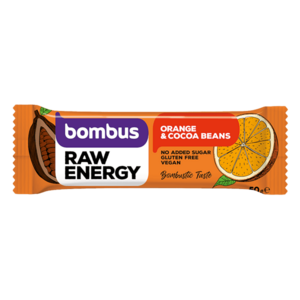 BOMBUS Raw energetická tyčinka pomeranč a kakaové boby 50 g obraz
