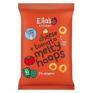 ELLA'S KITCHEN Křupavé kroužky se sýrem a rajčaty BIO 20 g obraz