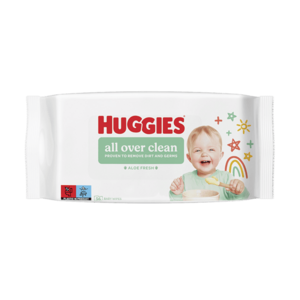 HUGGIES Single All Over Clean čistící ubrousky 56 kusů obraz