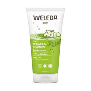 WELEDA 2v1 Sprchový krém a šampon veselá limetka 150 ml obraz