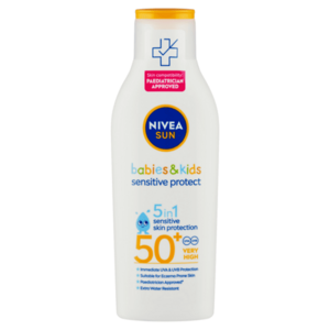 NIVEA Sun Kid's Sensitive Mléko na opalování SPF50+ 200 ml obraz