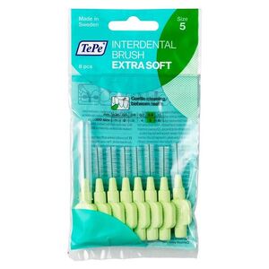 TEPE Mezizubní kartáčky Extra Soft zelené 0, 8 mm v sáčku 8 ks obraz