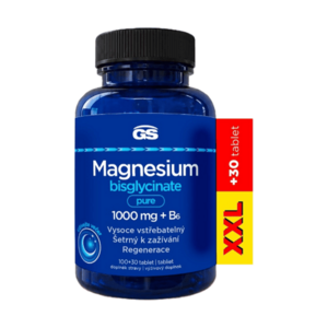GS Magnesium bisglycinate pure 1000 mg + B6 100 + 30 tablet NAVÍC obraz