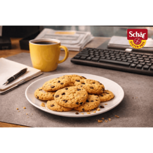 SCHÄR Choco chip cookies sušenky s kousky čokolády bez lepku 100 g obraz